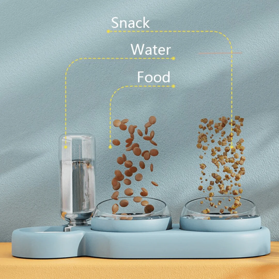 3 in 1 Elevated Pet Bowl With Water Fountain - Image 10