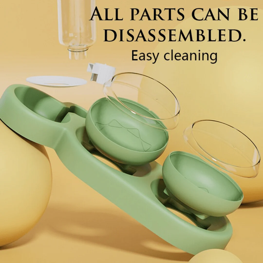 3 in 1 Elevated Pet Bowl With Water Fountain - Image 13