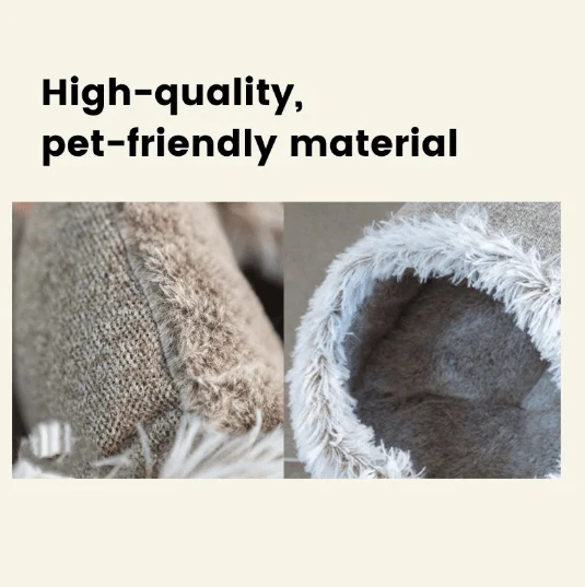 Plush Fur Lined Cat Cave - Image 4