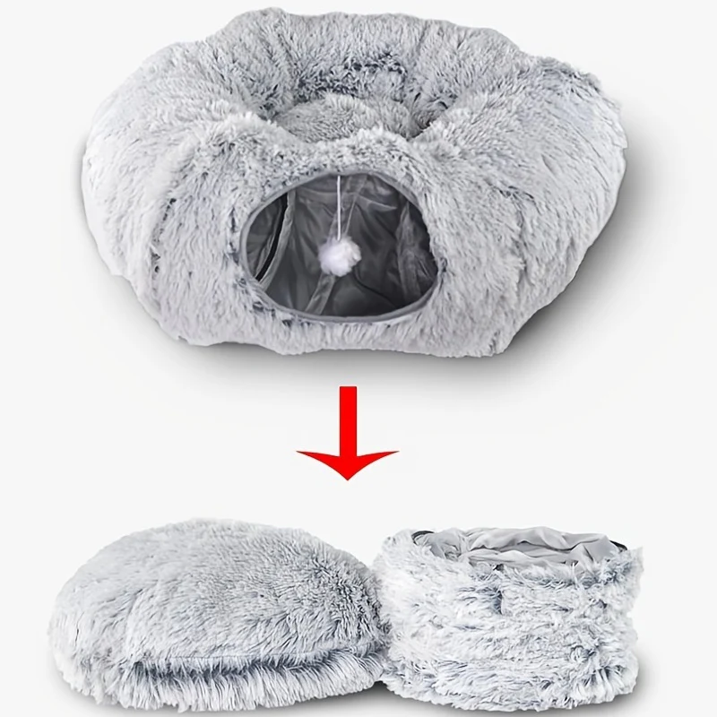 Calming Cat Tunnel Bed - Image 6