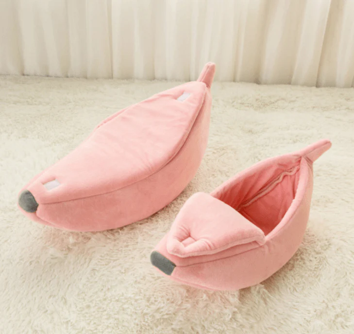 Kawaii Banana Pod Pet Bed - Image 11