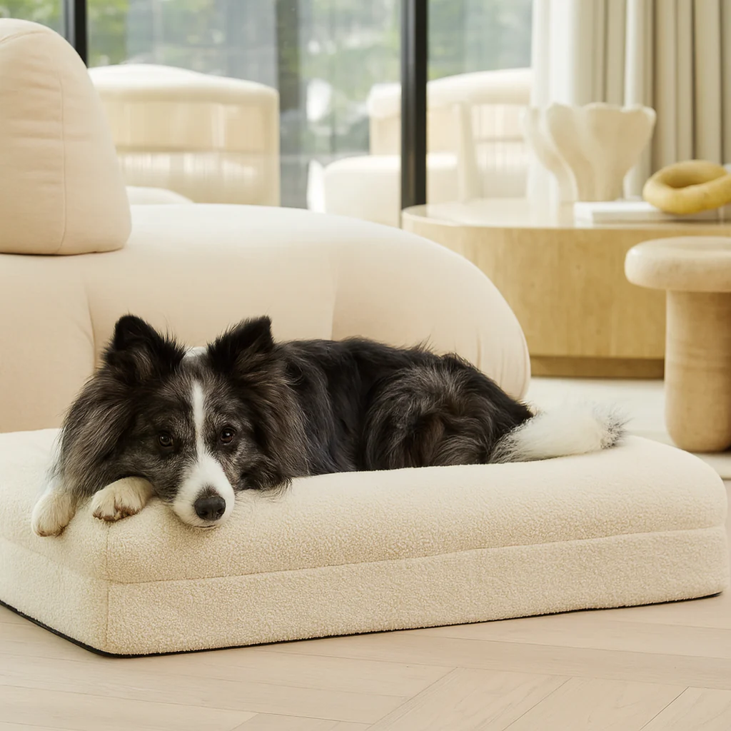 Luxury Bouclé Memory Foam Dog Bed - Image 17
