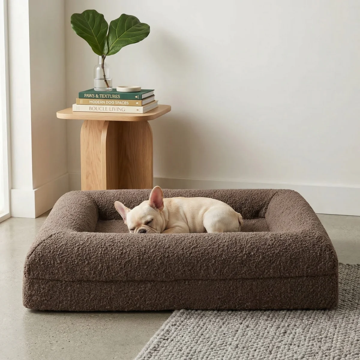 Luxury Bouclé Memory Foam Dog Bed - Image 9