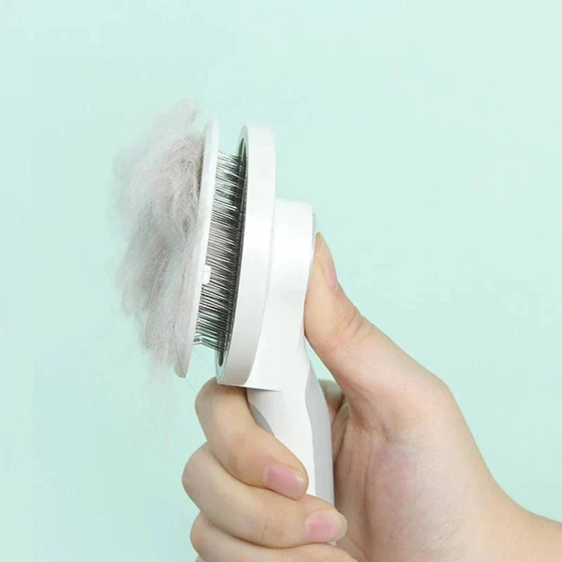 PurrfectClean Self-Cleaning Slicker Brush - Image 4