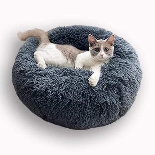 Plush Calming Cat Bed Removable Cover - Image 3