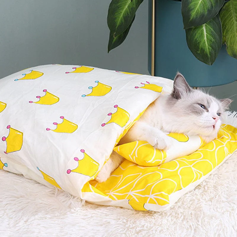 Calming Cat Cave Sleeping Bag - Image 6