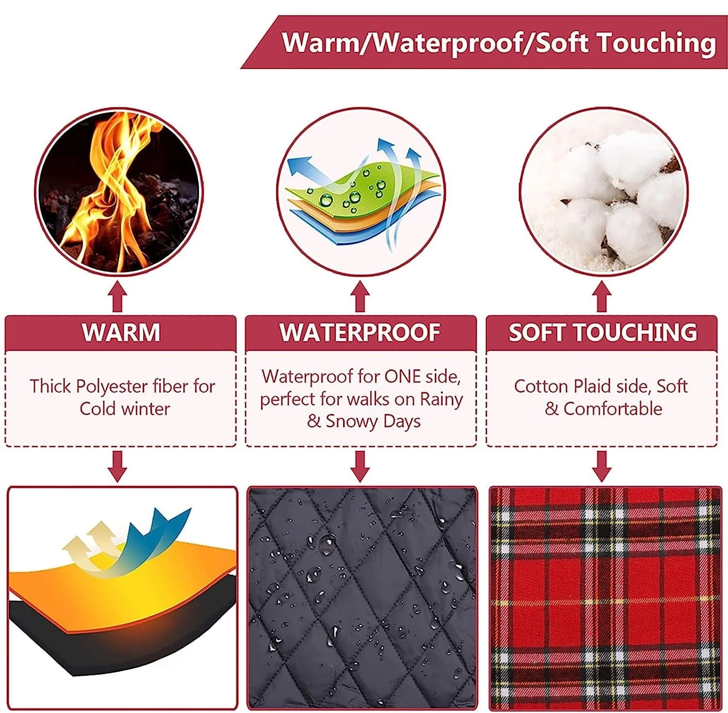 Reversible Warm Dog Coats - Image 6