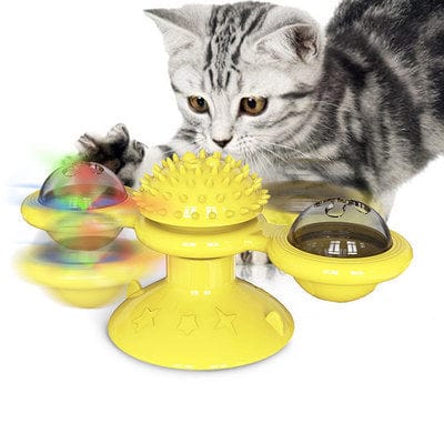 Windmill Rotating Suction Cup Spinning Cat Toy - Image 6