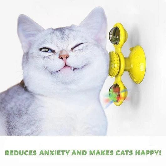 Windmill Rotating Suction Cup Spinning Cat Toy - Image 8